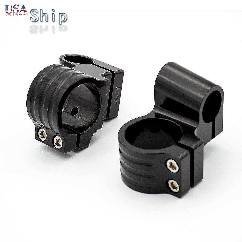 For 31-54mm Fork Clip-ons Handlebars Heads Mounts Clamps Raise Regular Black CNC