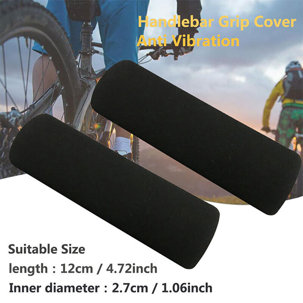 Motorbike Handlebar Slip-on Foam Covers Anti Vibration For Motorcycle Grip 2Pcs