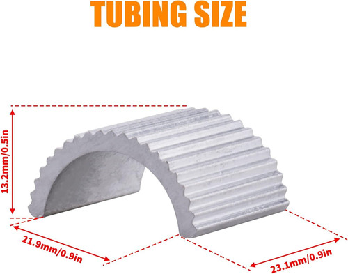 8pcs Handlebar Shim 7/8″ Handlebars to 1″ Motorcycle Handle Bar Spacer silver