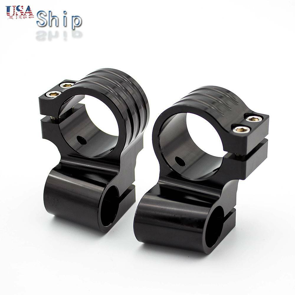 For 31-54mm Fork Clip-ons Handlebars Heads Mounts Clamps Raise Regular Black CNC