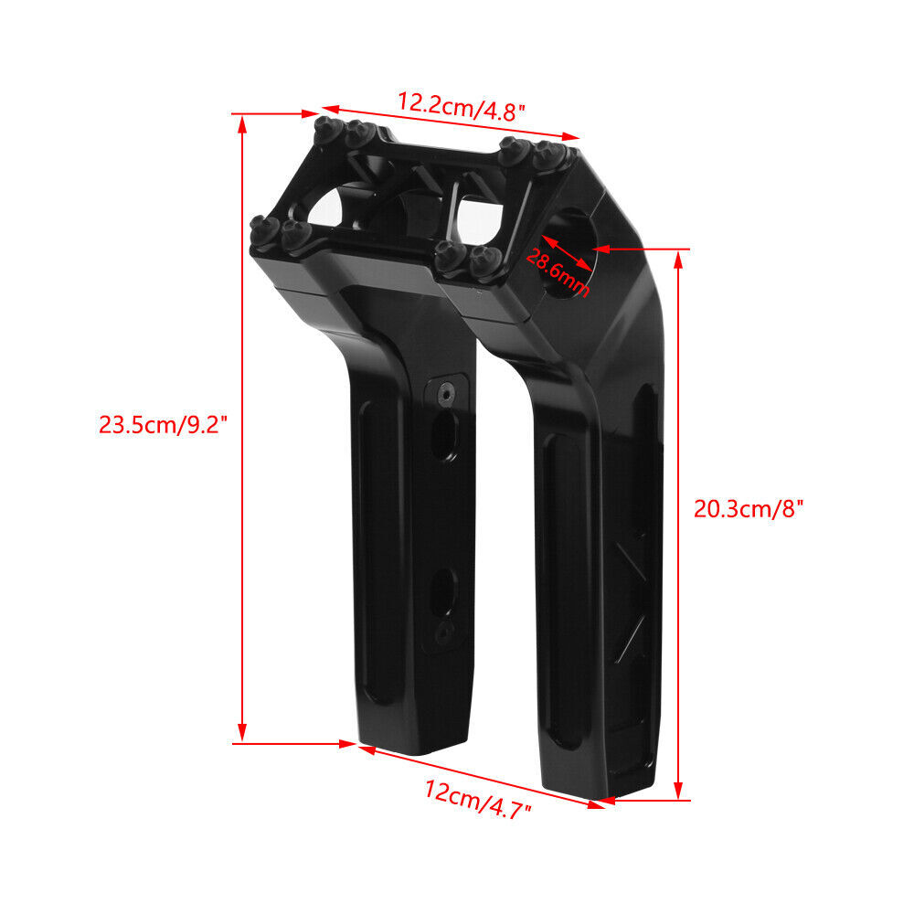 1-1/8″ Handlebar Riser For Harley Dyna Softail Street Bob Low Rider S/ST Fat Bob