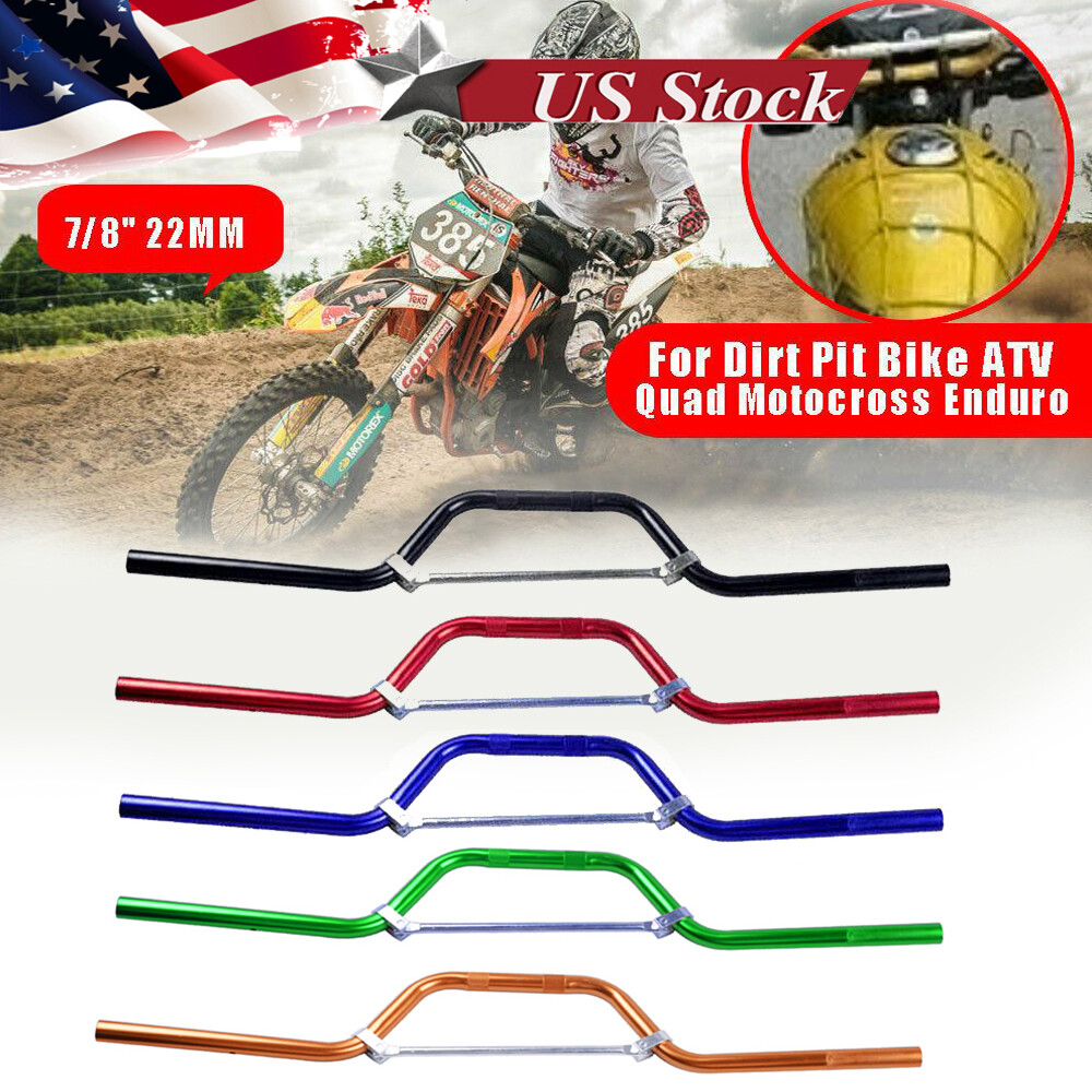 7/8″ 22mm Aluminum Handle Bar Handlebars Cross Scooter Mini Dirt Pit Quad Bike