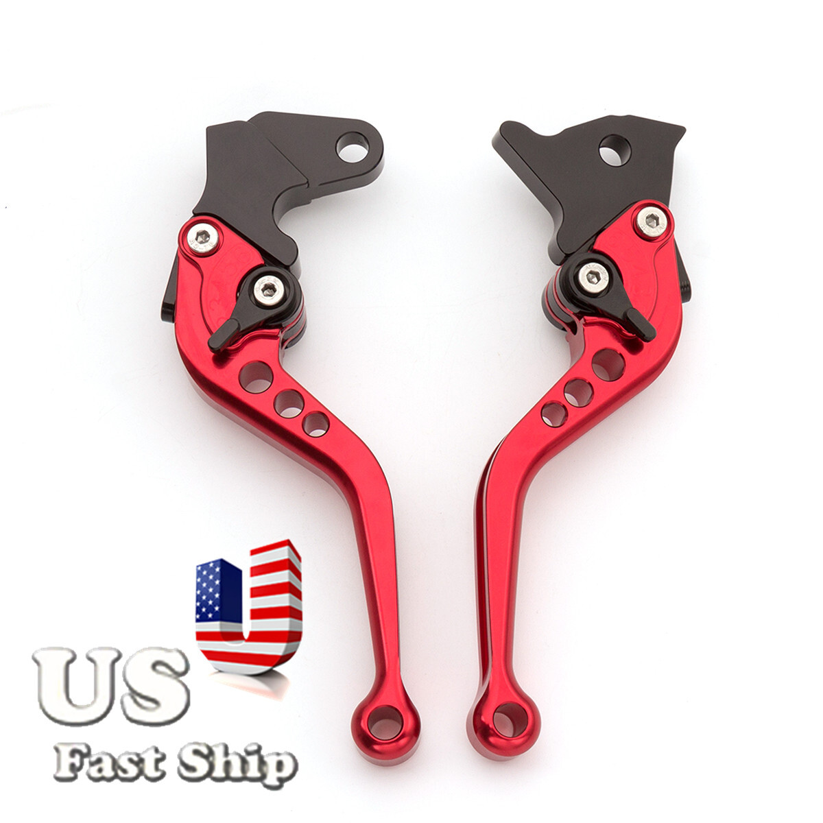 CNC Short Clutch Brake Lever w/Grips For CBR900RR 1993-1999 CBR250RR 1988-1994