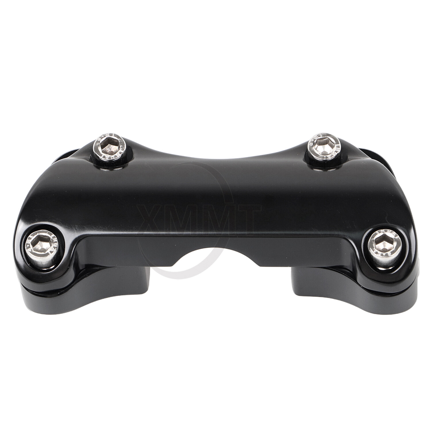 Black 1″ Handlebar Risers Top Clamp For Harley Touring Road King Street Glide