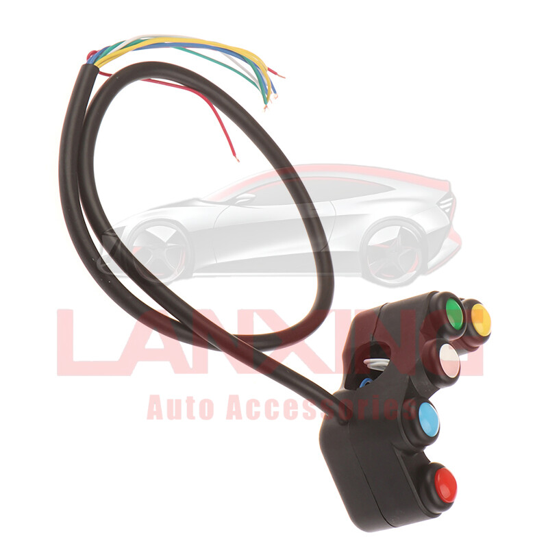 Universal 5 Button Array Motorcycle Switches Race Bikes 22mm Handlebar Switches