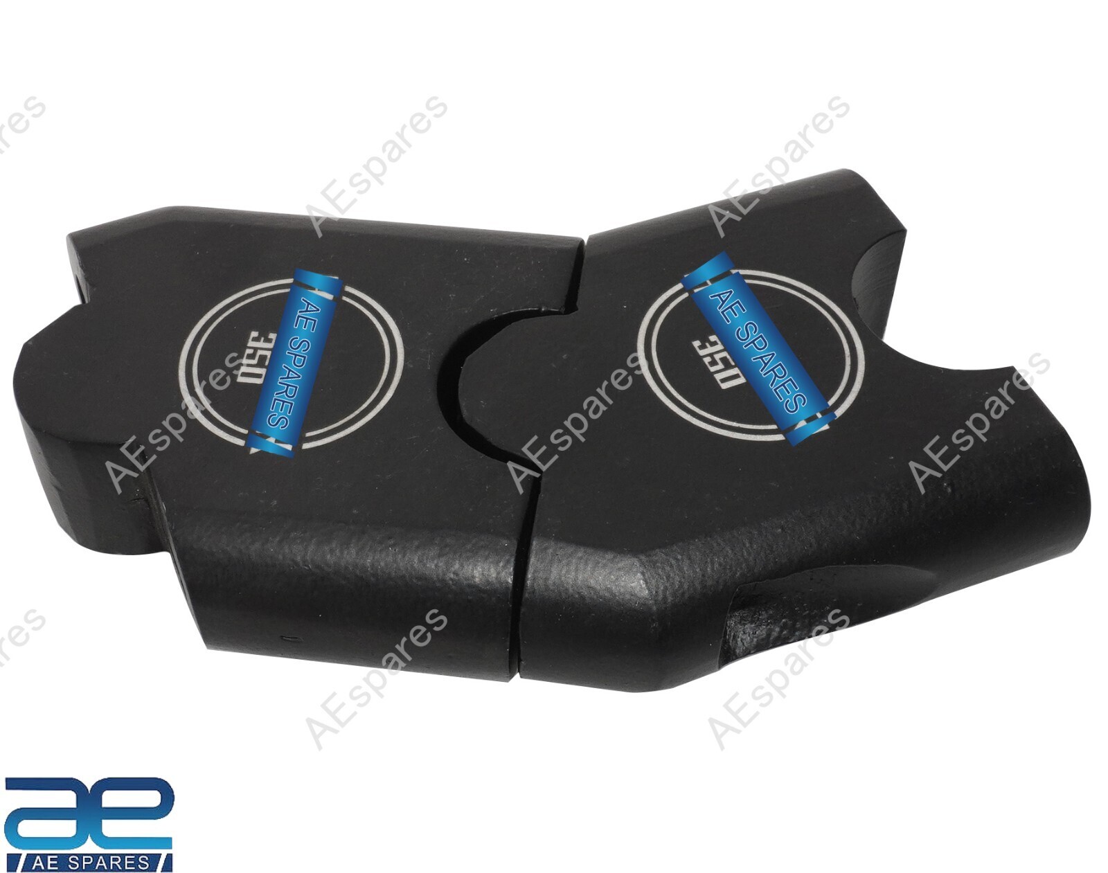 Handle Bar Riser Angled Mount Clamp Set Black Fits For Royal Enfield Hunter 350