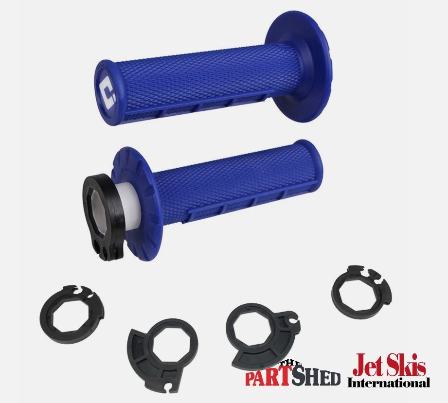 ODI Half Waffle Lock on Grips Yamaha Blue YZ250F YZ450F 426F YZ 125 250 YZ125