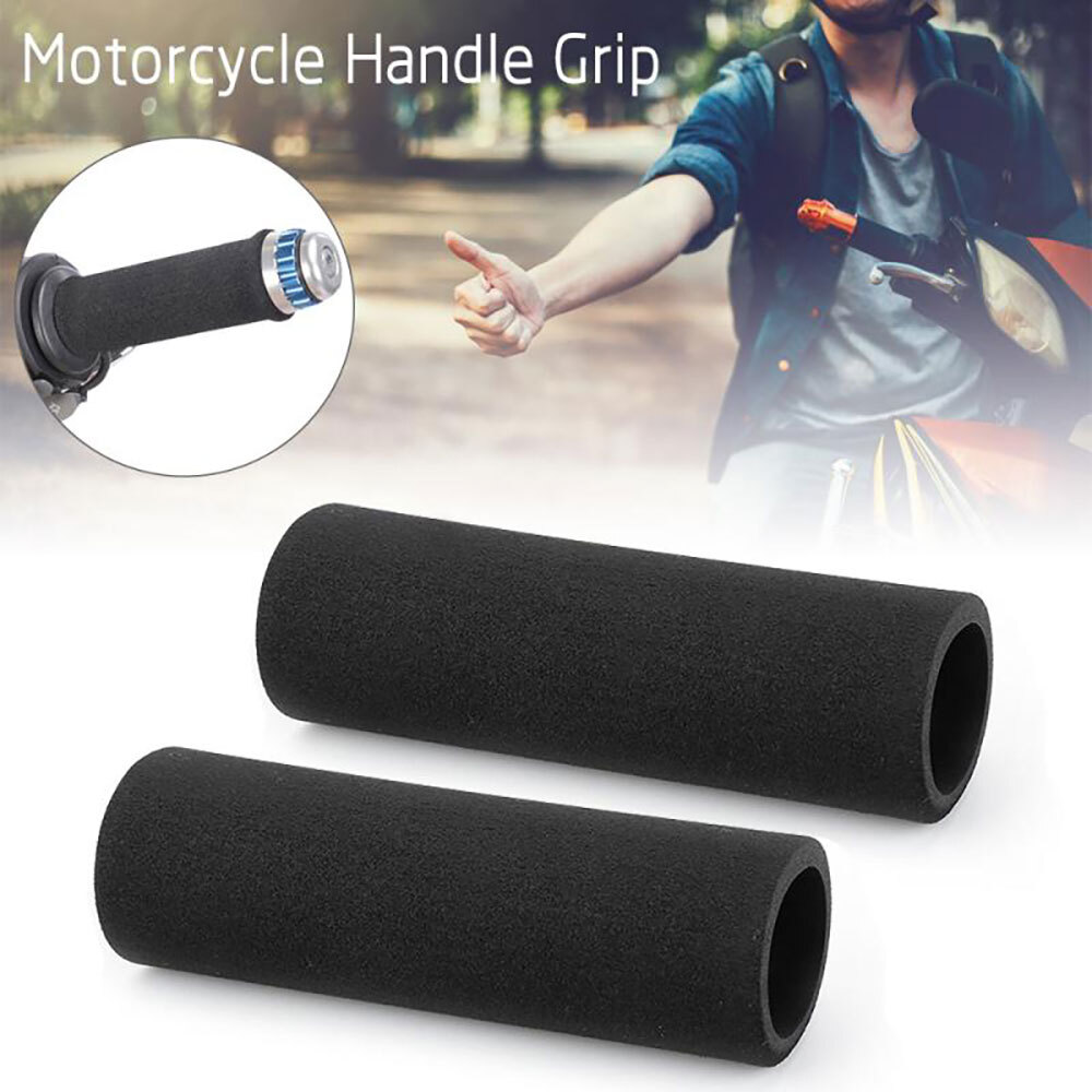Motorbike Handlebar Slip-on Foam Covers Anti Vibration For Motorcycle Grip 4Pcs