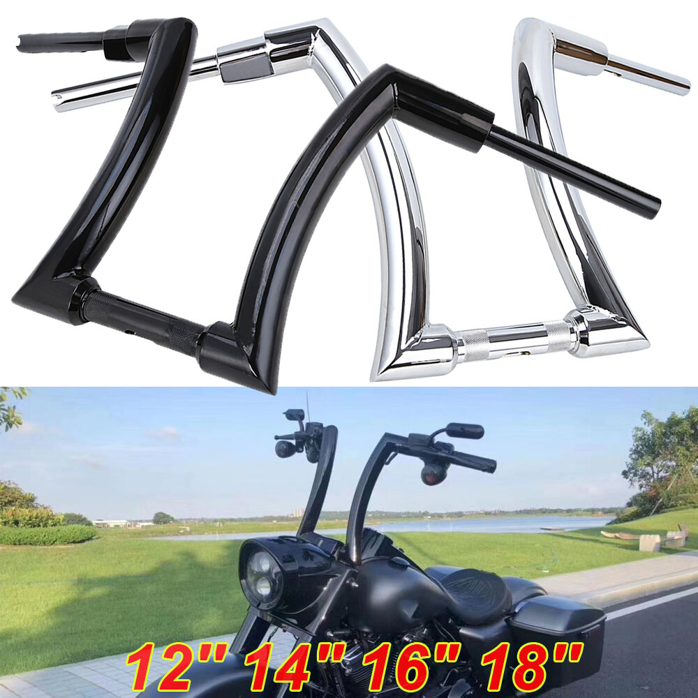 12″ 14″ 16″ RISE DNA MONSTER FAT APE HANGER BARS 1-1/4″ FOR HARLEY HANDLEBARS