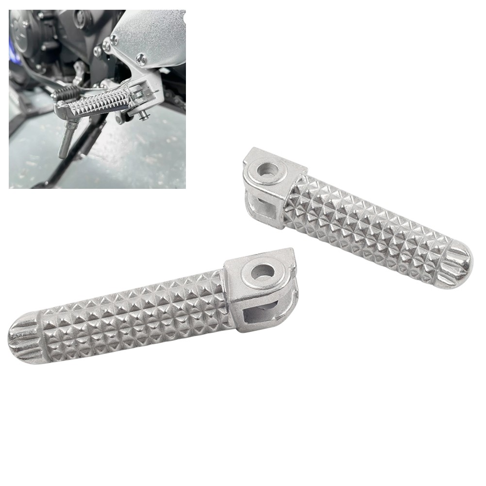 Front Foot Pegs Rest Footrest Pedal For Yamaha YZF R1 R3 R6 FZ07/09/10 FZ6/8 FZ1