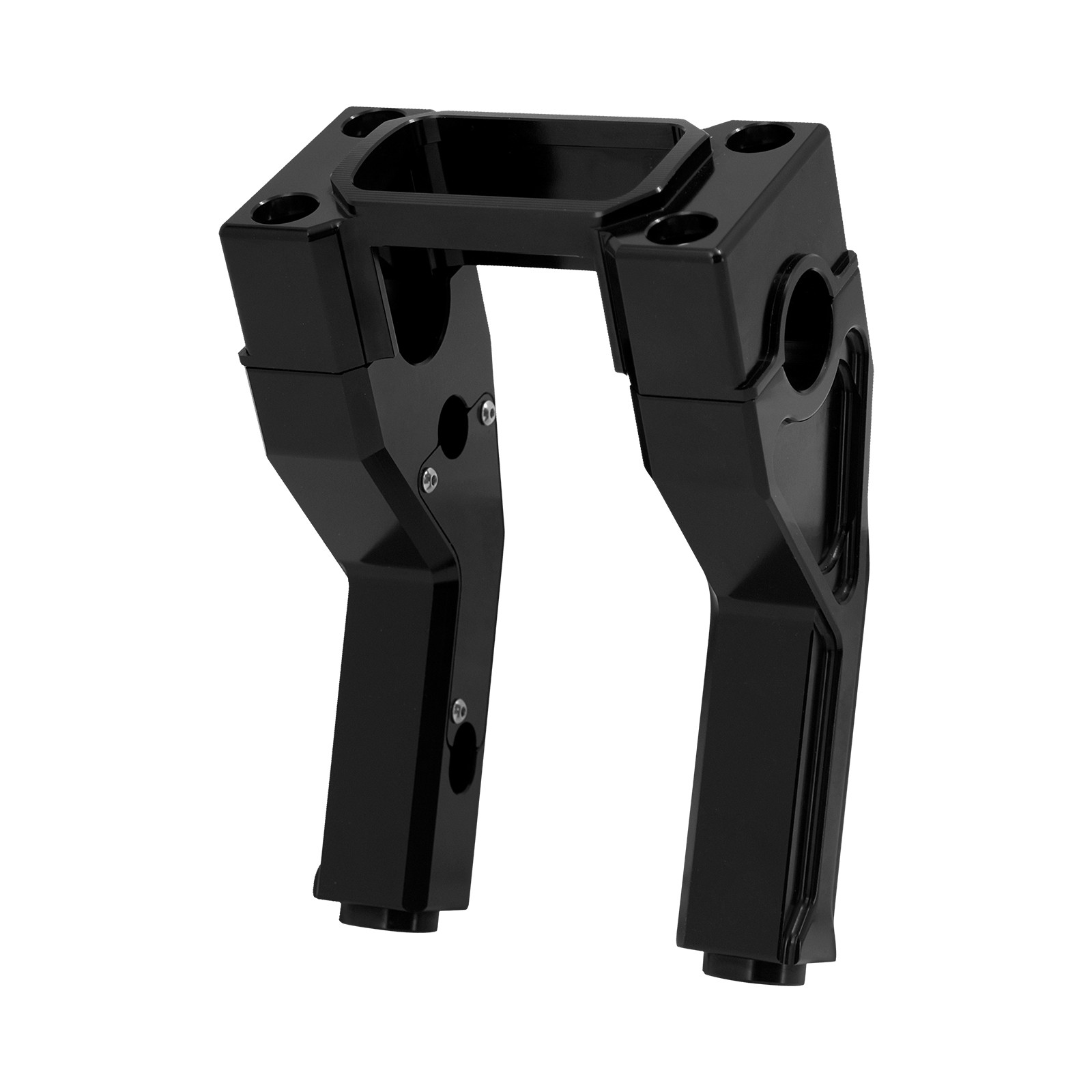 Black 6″ Riser Clamp Kit 1″ Handlebar fIT For Harley Low Rider ST FXST 2018-2023