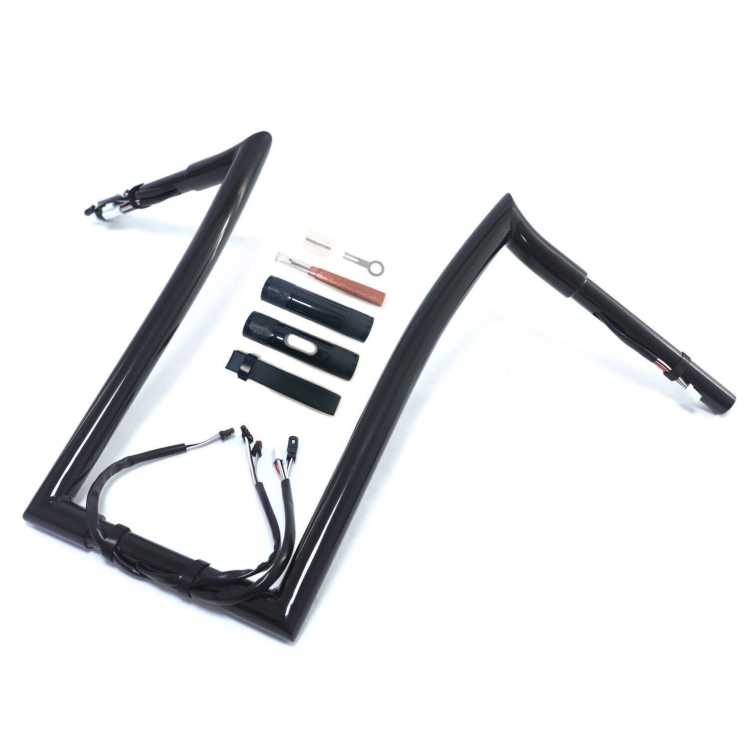 Prewired Road King 1.25″ HandleBar for Harley FLHR(C) 2016-2023 Rise 12″ 14″ 16″