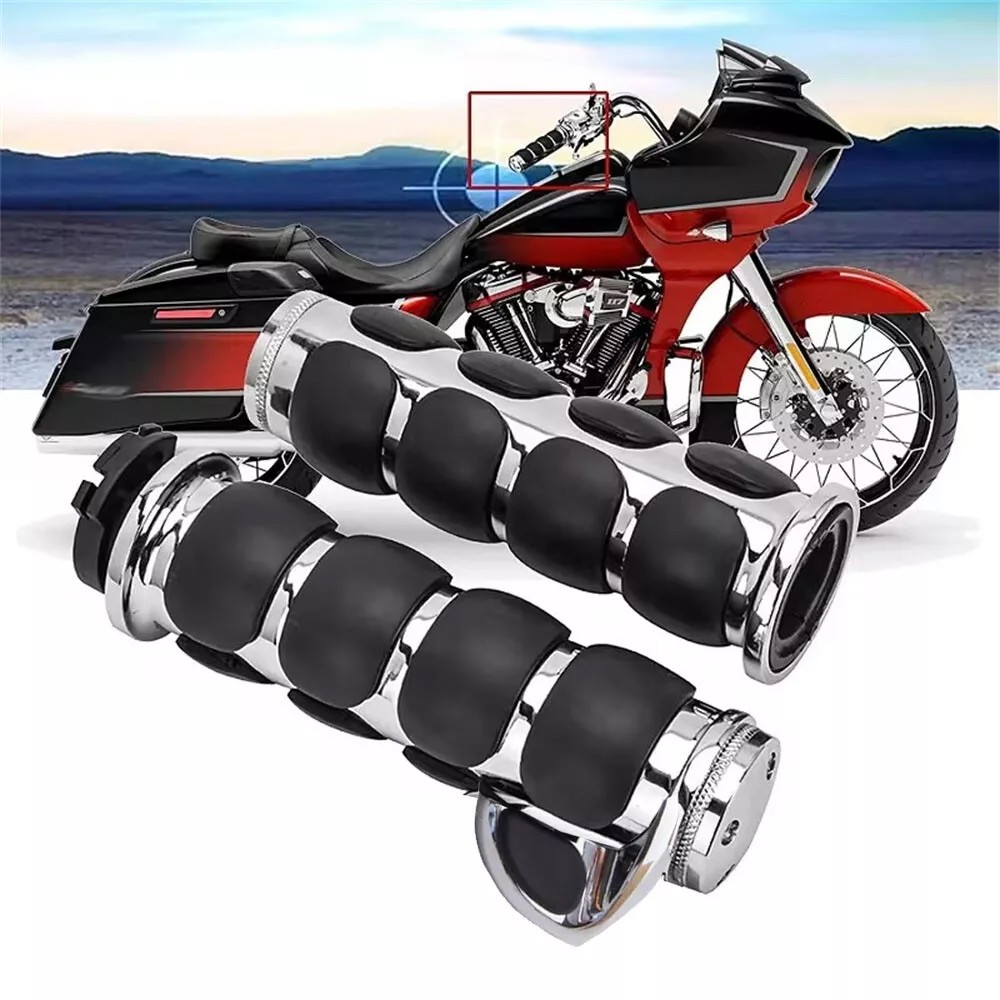 1″ Inch Motorcycle Handle Bar Hand Grips For Harley Honda Yamaha Kawasaki US