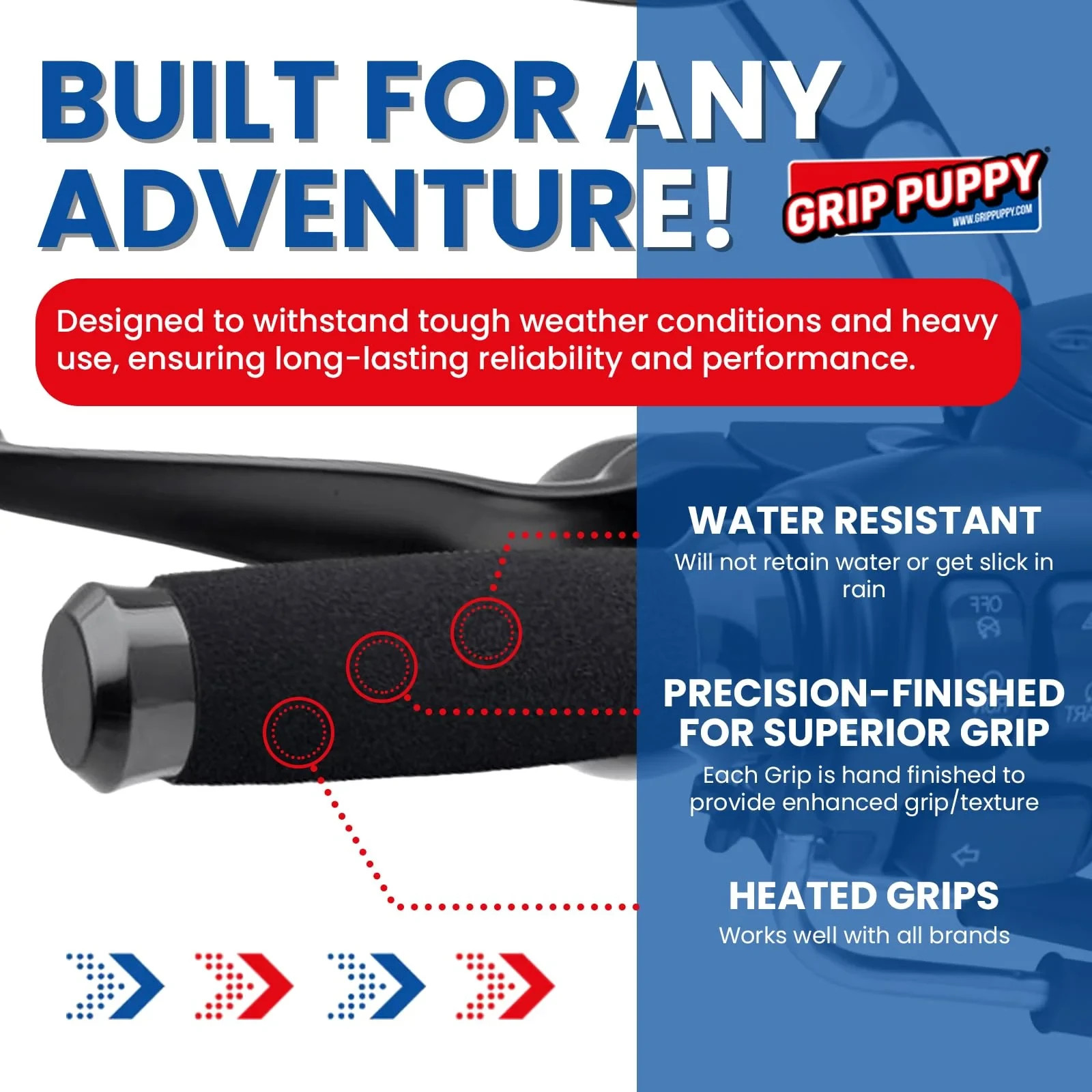 Grip Puppy Big PAW! – Comfort Grips for Harley-Davidson Heavyweight Motorcycles