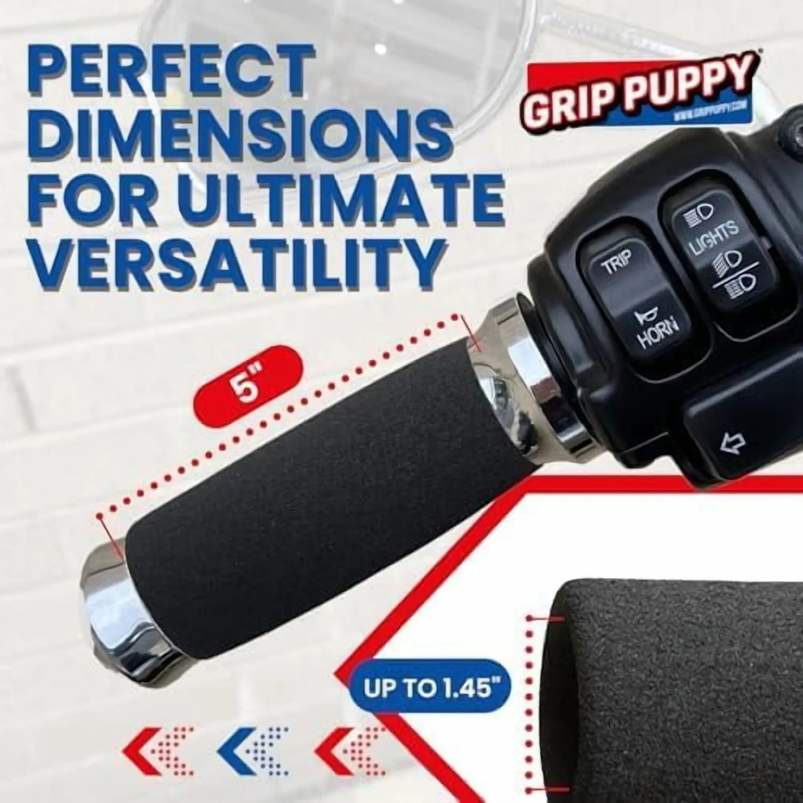 Grip Puppy Big PAW! – Comfort Grips for Harley-Davidson Heavyweight Motorcycles