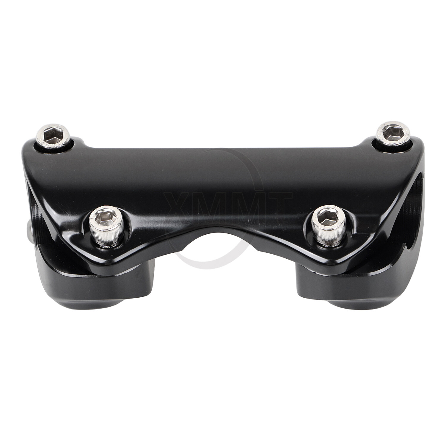 Black 1″ Handlebar Risers Top Clamp For Harley Touring Road King Street Glide