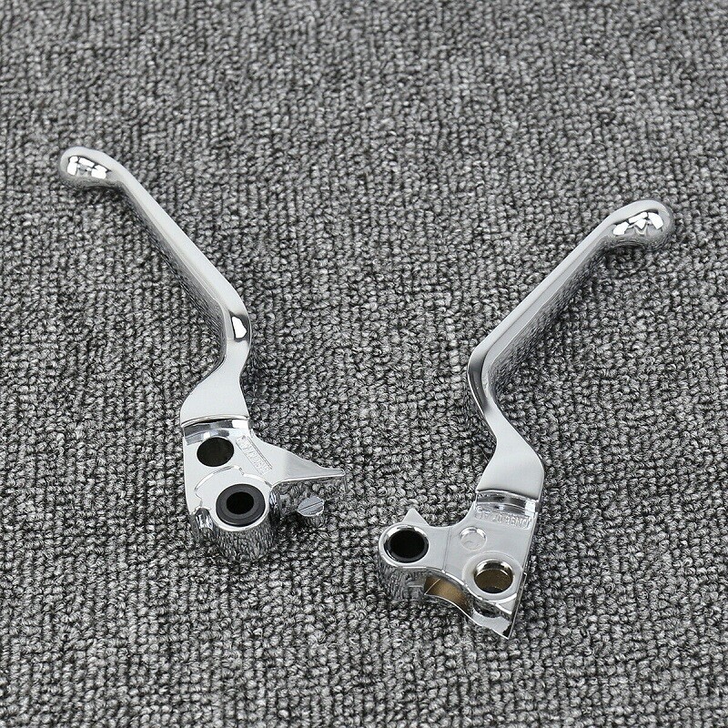 Chrome Clutch Brake Lever Hand Levers Handbrake For Harley Softail 1996-2012