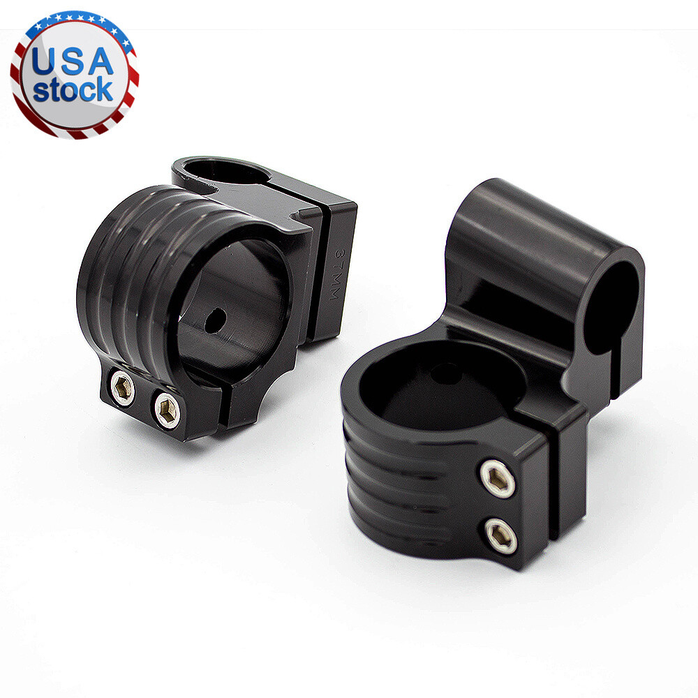 CNC Black 50mm Riser Fork Tube Clip On Handlebar Heads Mount Handle Clamp