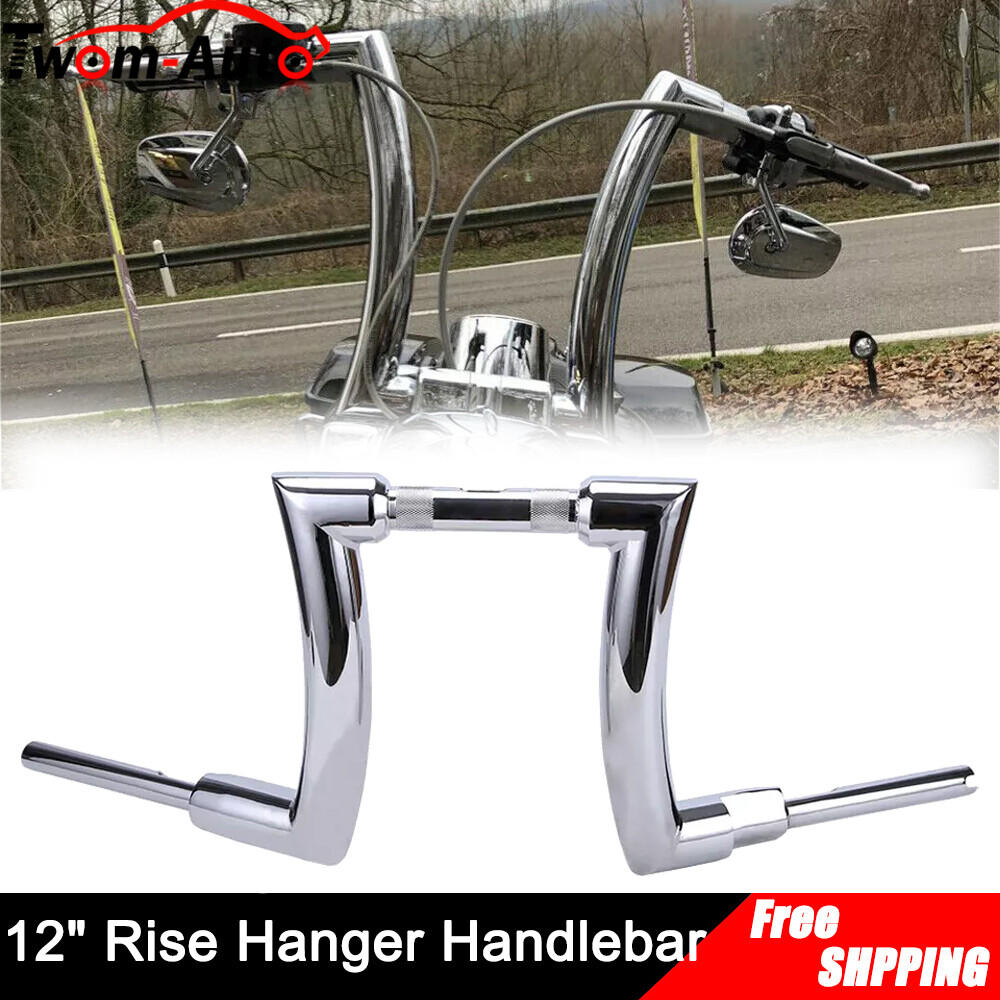 12″ Rise Ape Hanger Handlebars For Harley Electra Glide Ultra Classic 1982-2022