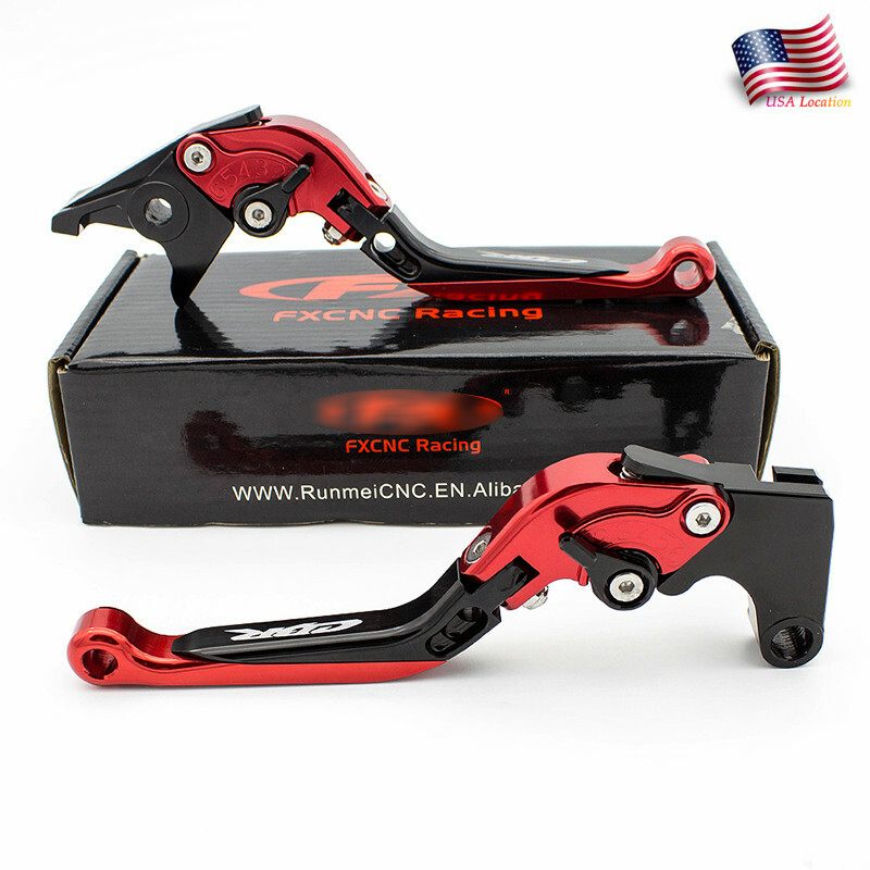 For Honda CBR900RR 1993-1999 Foldable Extendable Brake Clutch Levers CNC Logo
