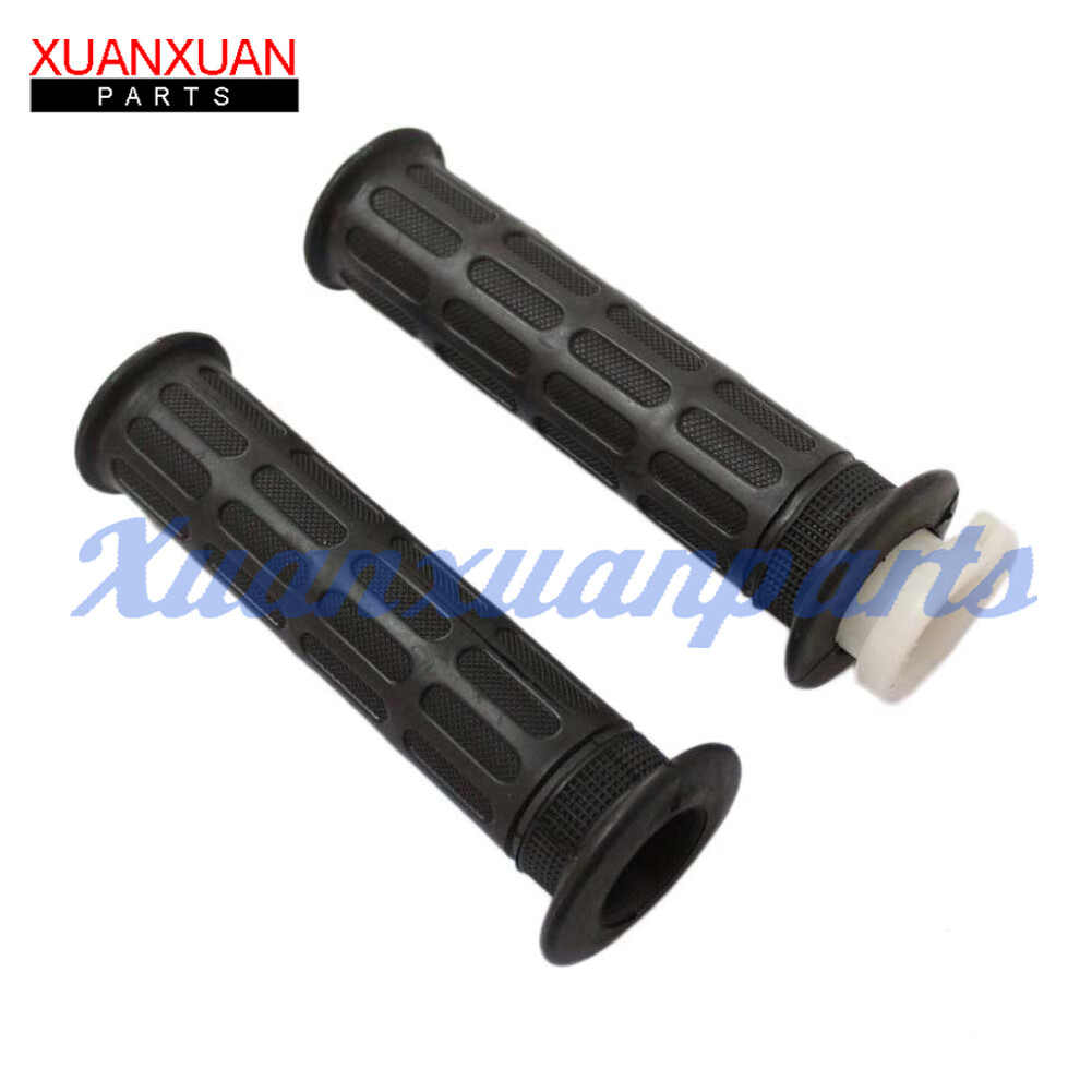 Hand Grips Rubber Throttle 7/8″ Handlebar Black Bar For Motorcycle Street Bike