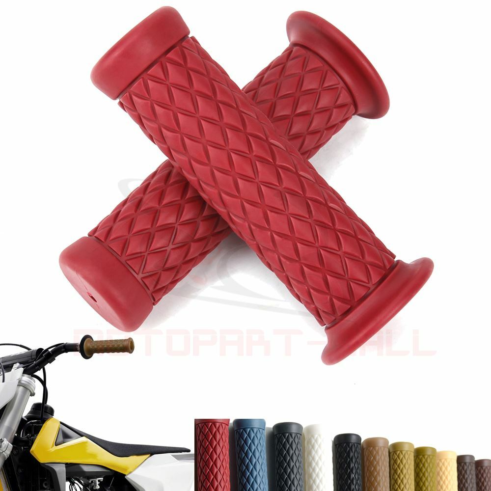 MOTORCYCLE RUBBER GEL HAND GRIPS FOR 7/8″ HANDLEBAR HONDA SUZUKI YAMAHA KAWASAKI