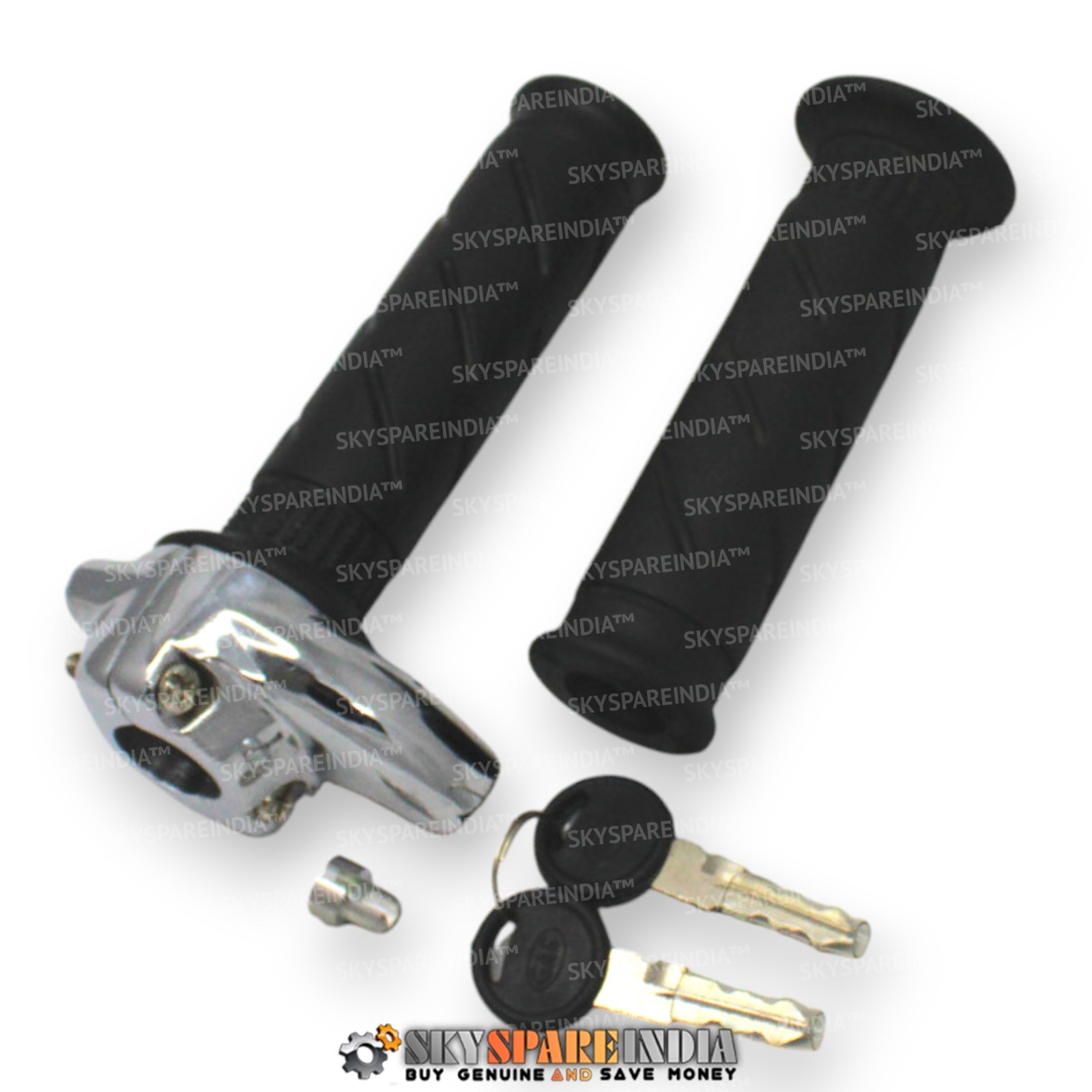 Lockable Throttle Twist Grip Compatible With Royal Enfield Triumph Norton BSA