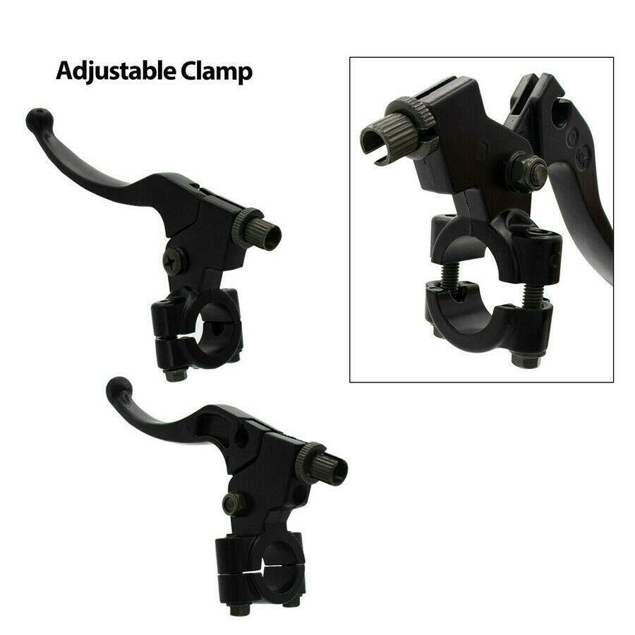 1Pair Right Left 7/8″ 22mm Brake Clutch Lever Set Black Aluminum For Motorcycle