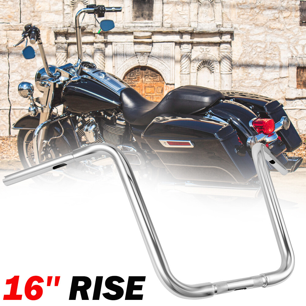 16″ Rise Ape Hanger Bar Handlebar For Harley Softail Road King Electra Glide FLH