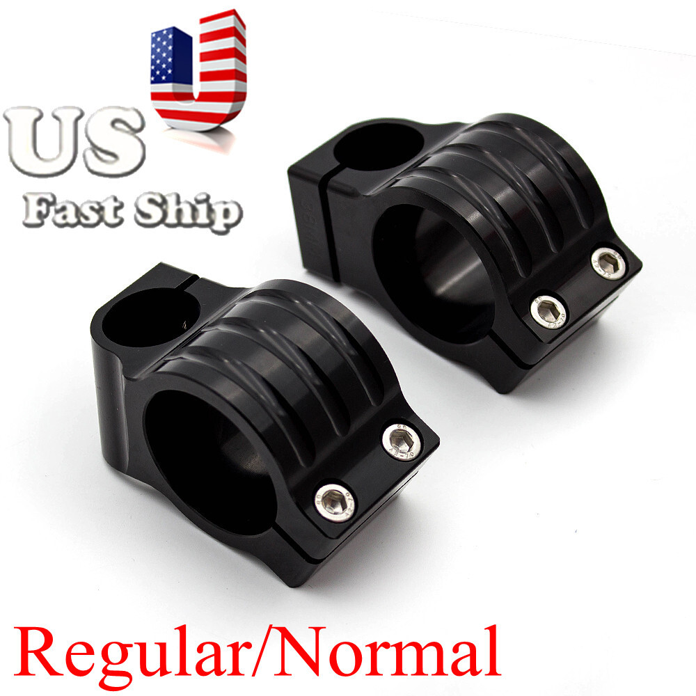 CNC 31-54mm Regular/Riser Fork Clip ons Clip on Handlebar Clamp Replacement US
