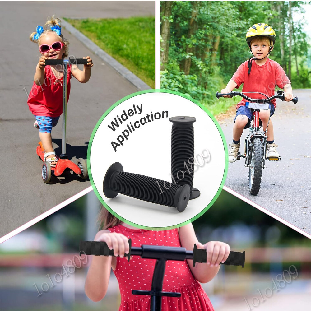 2PCS Motorcycle Scooter Bicycle Anti-Slip Soft Rubber Handlebar Hand Grip Cover