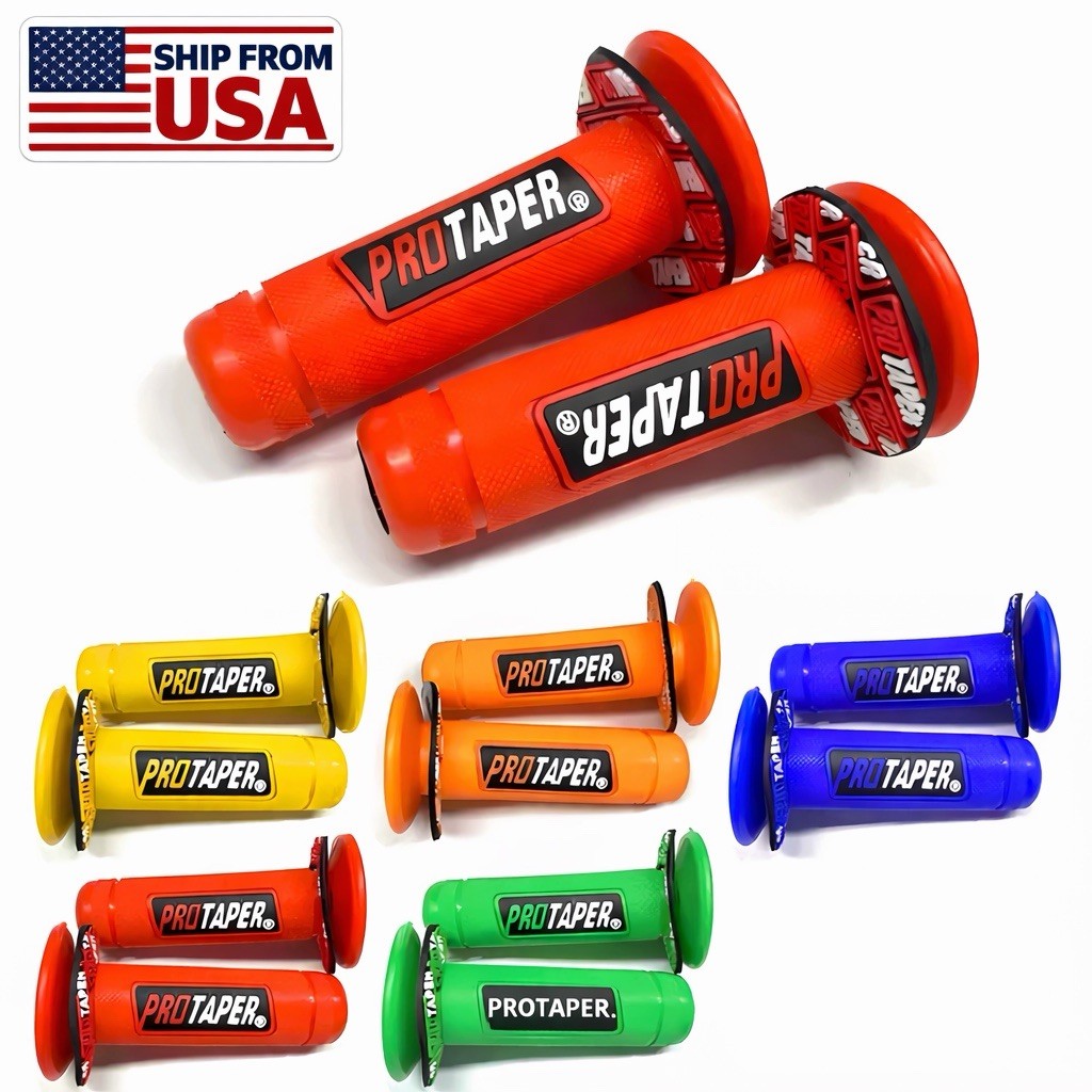 ProTaper 7/8″ Rubber Motorcycle Handlebar Grips Motocross Offroad