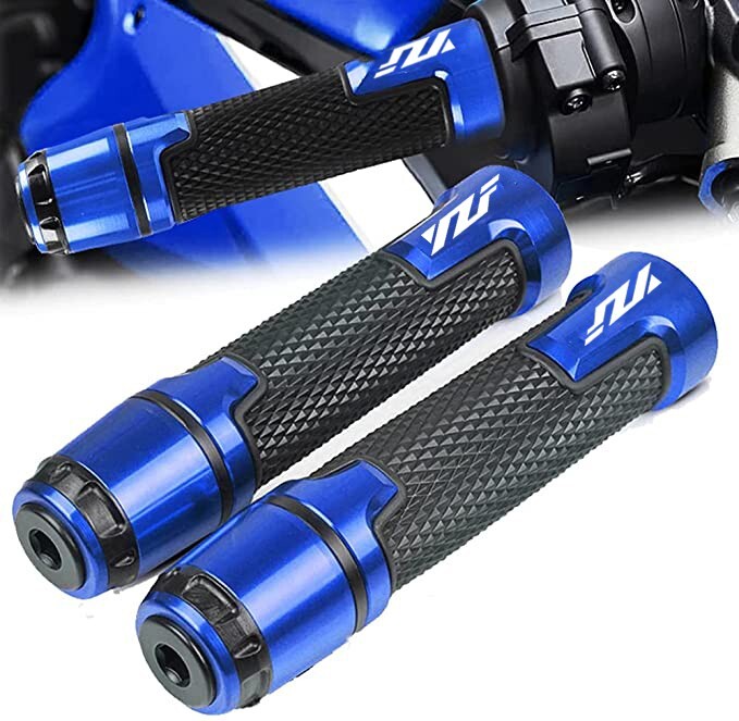 Universal 7/8” 22mm Motorcycle Handlebar Hand Grips for Yamaha YZF R1 R3 R6 R25