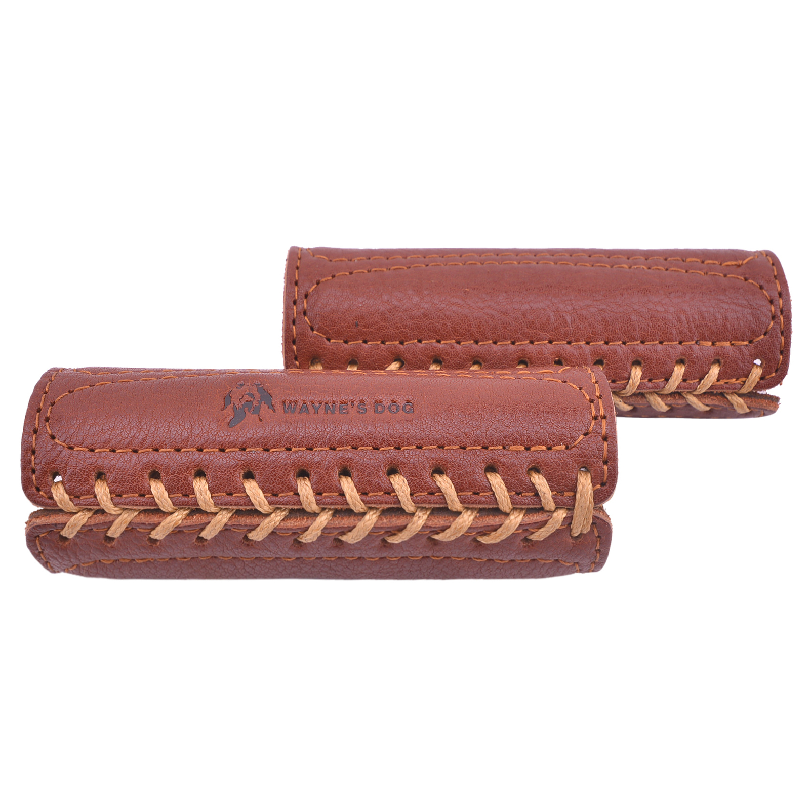Genuine Cowhide Leather Motorcycle Handlebar Grips Handlebar Cover in Brown