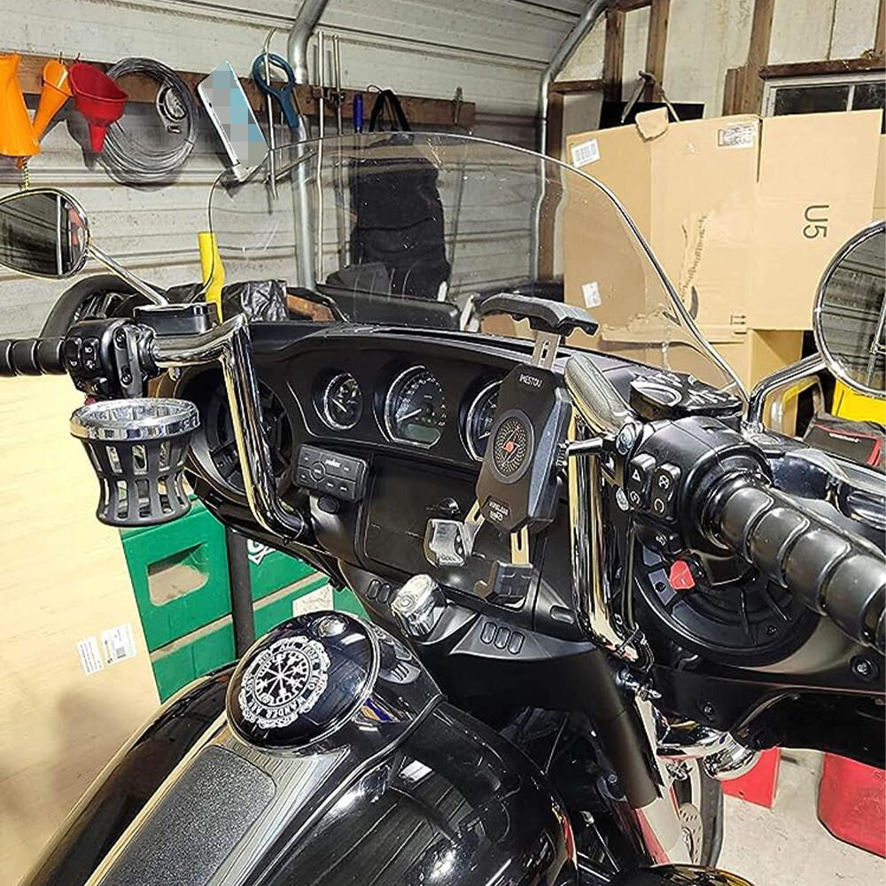 MOFUN 12 x 1.25″ Meathook Pre Wired Handlebar Kit For 16-23 Harley Street Glide