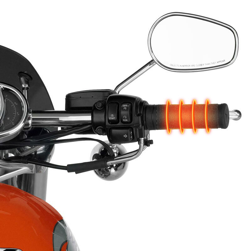 Electric Heated Motorcycle Hand Grips Adjustable Handlebar Cover Warmer Handle