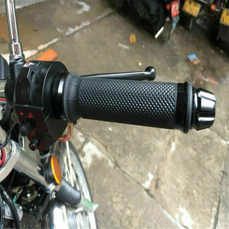 Motorcycle Hand Grips 7/8″ Rubber Gel Handle Bar For Suzuki GSXR 750 1000 HONDA