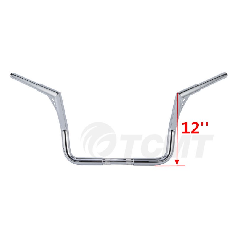 12/14/16/18” Rise Ape Hanger HandleBar For Harley Touring Electra Glide 1982-Up
