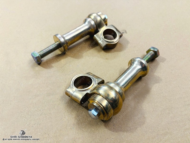 Universal Motorcycle Brass 1″ Handlebar Risers Clamp (2.5″ Rise Approx)