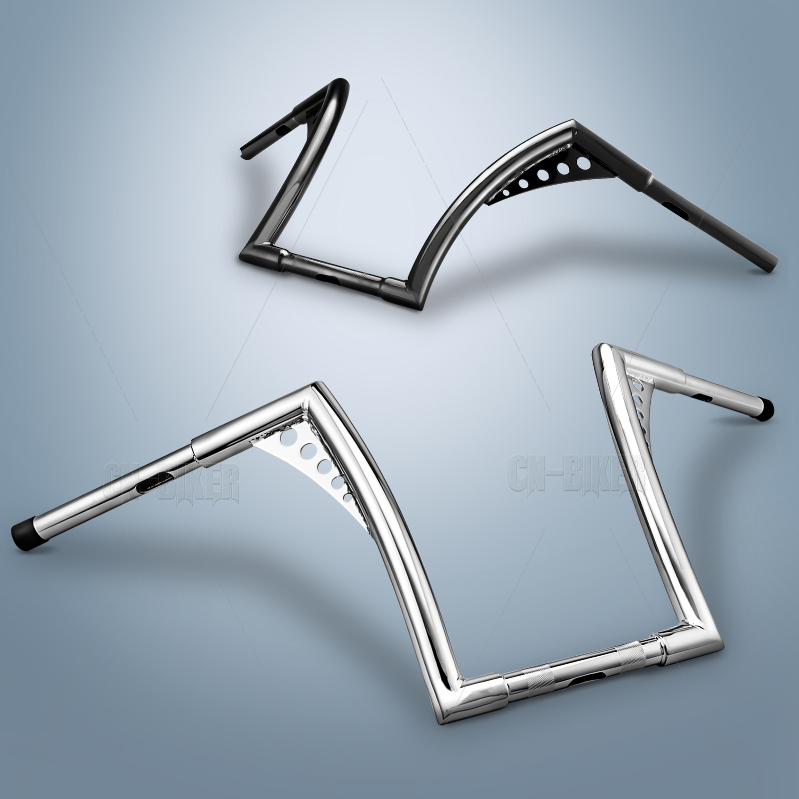 10″-18″ Ape Hanger Bar Handlebar For Harley XL Dyna Softail Road Glide Road King
