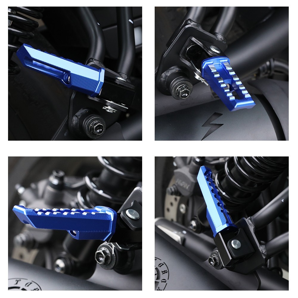 Rear Foot Pegs Passenger Footrest Pedals Footpegs For Yamaha YZF R1 2020-2026