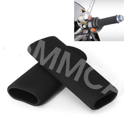 2pcs Grip Puppy Motorcycle Foam Anti-Vibration Comfort Handlebar Grip Cover