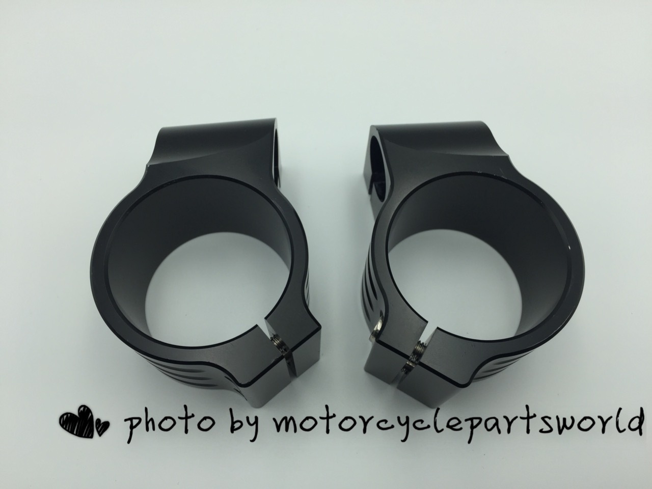50mm, 7/8″ Tube, CNC Motorcycle Universal Clip On Ons Fork Handle Bar Handlebars