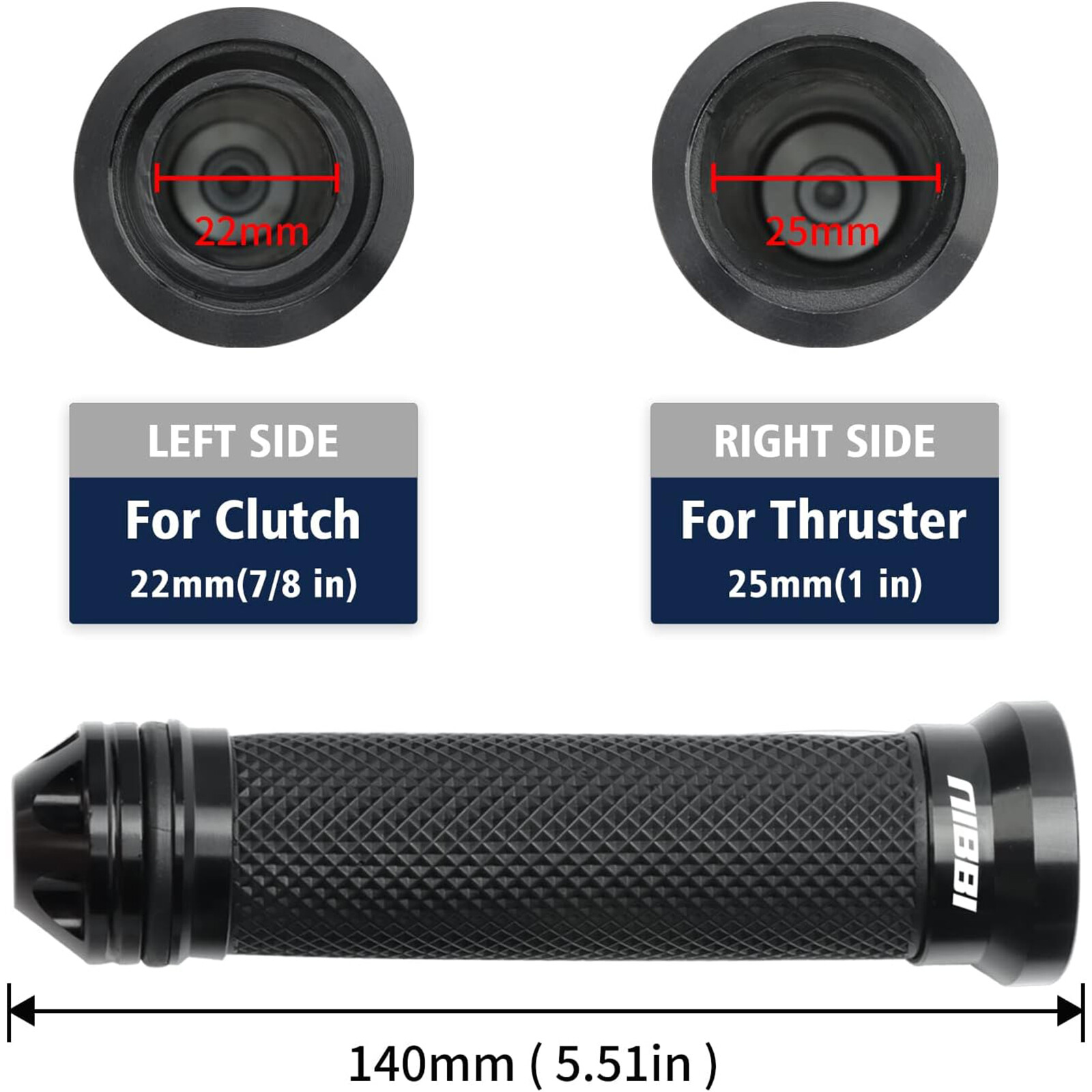 NIBBI Twist Throttle Kit w/ 36″+71″ Cable 7/8″ Grips Pit Dirt Bike ATV Go-Karts