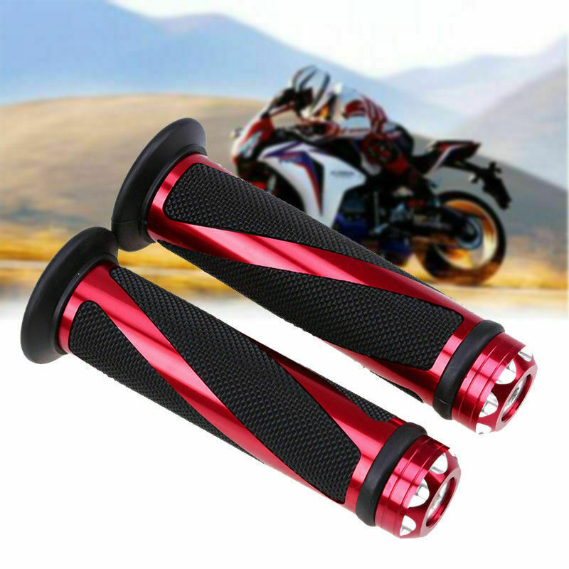 Fit Honda CR125R 7/8″ Hand Grips Handle Bar Throttle Grips None-Slip Gel Rubber