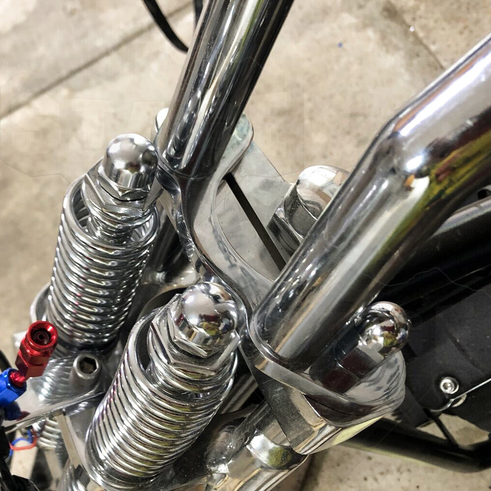 T-Style Handlebar Tree Adapter 3.5″ Wide Risers For Harley Chopper DNA Bobber