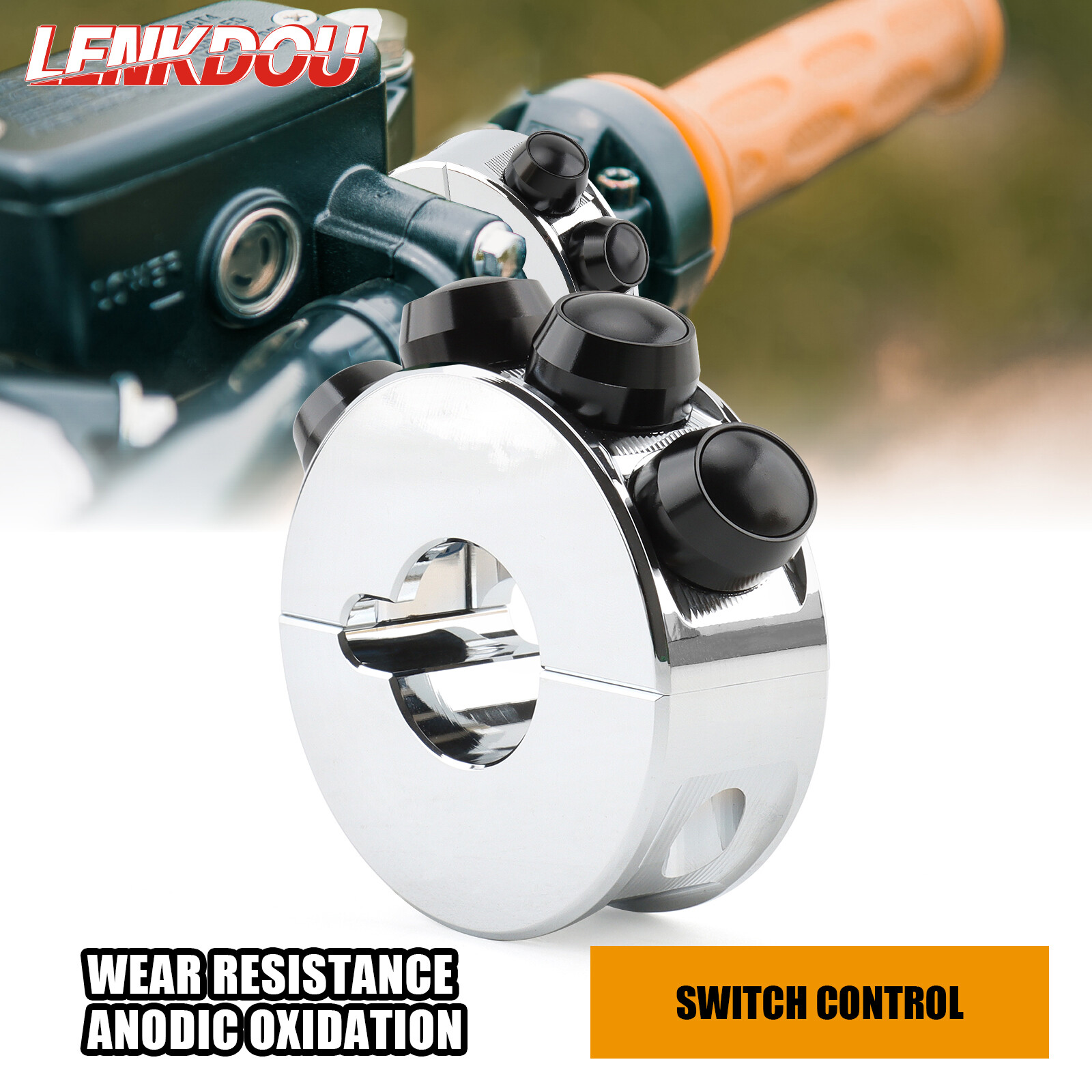 1″ Round Handlebar Controller Switches Push-Buttons For Harley Cafe Racer Bobber