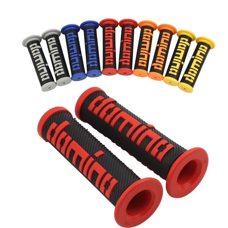 Rubber Motorcycle Handlebar Grips 22/24mm Universal Motorbike Handle Bar Part fo
