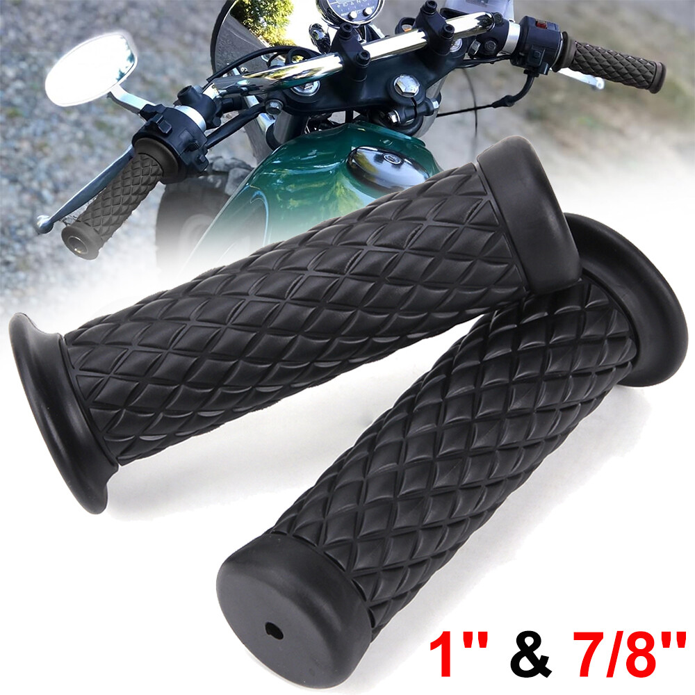 Rubber Gel Hand Grips 7/8″ 1″ Handle Bar For Yamaha YZF R1 R6 Kawasaki CB125