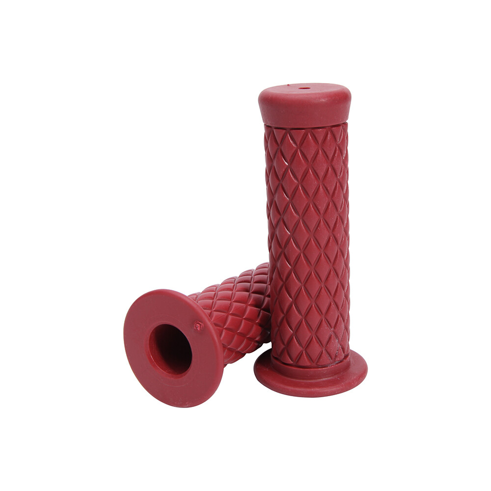 Motorcycle 7/8″ Hand Grips Handle Bar Rubber Gel For Honda Yamaha Kawasaki Cafe